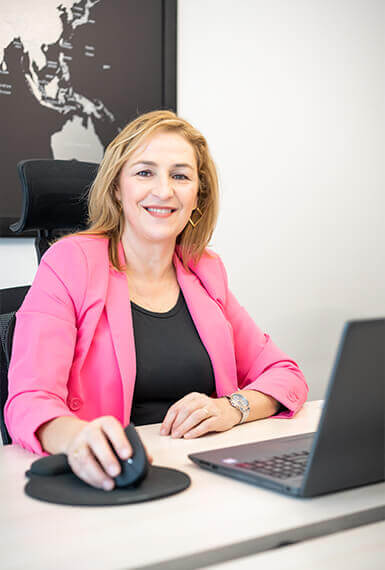 Ana Rodriguez, en le despacho de Credymar Málaga 2024